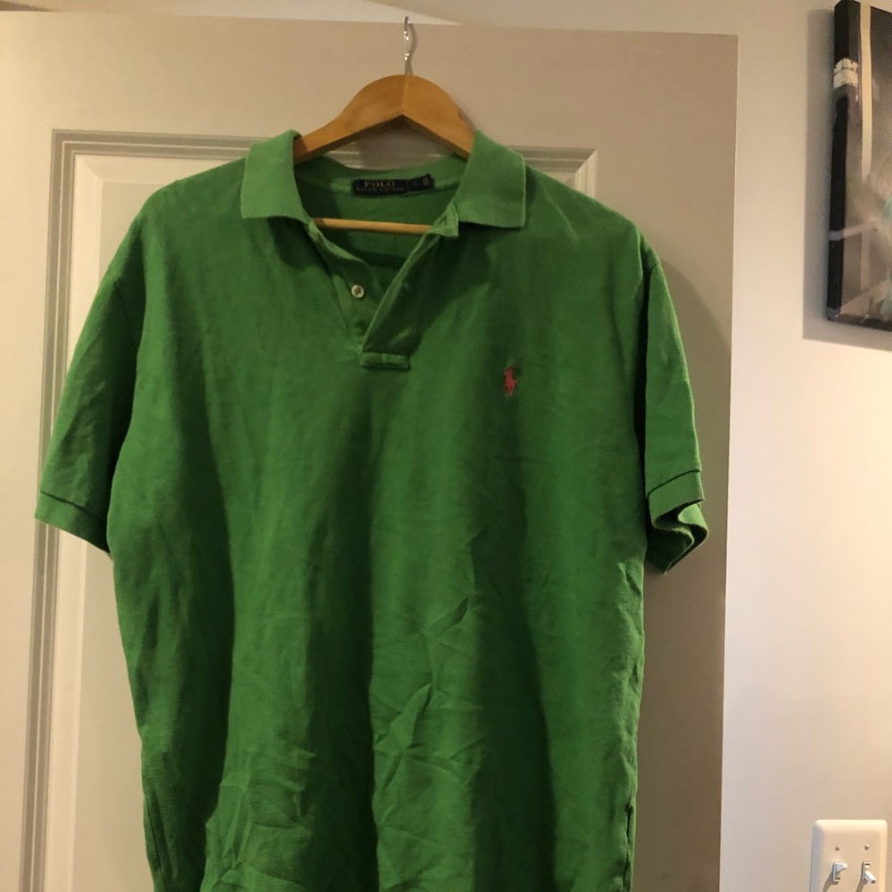 Green Short Sleeve Polo